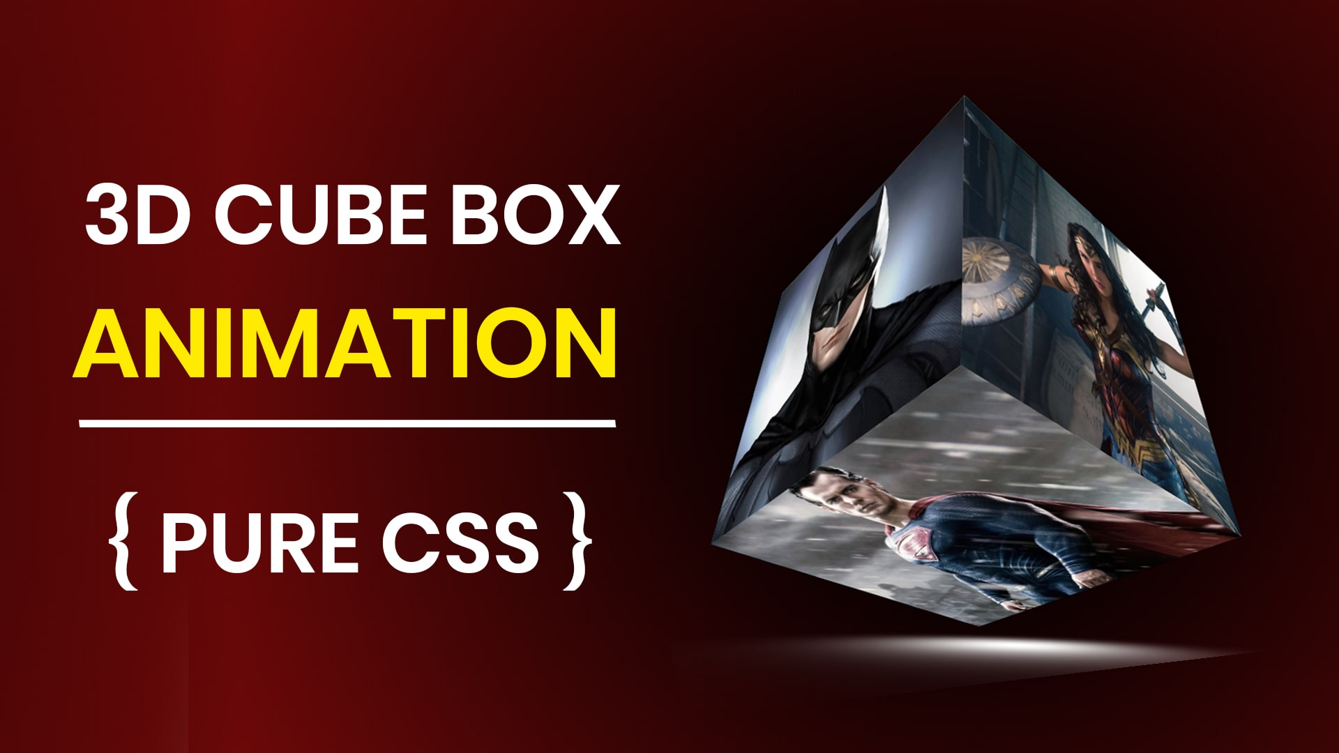 css cube flip box