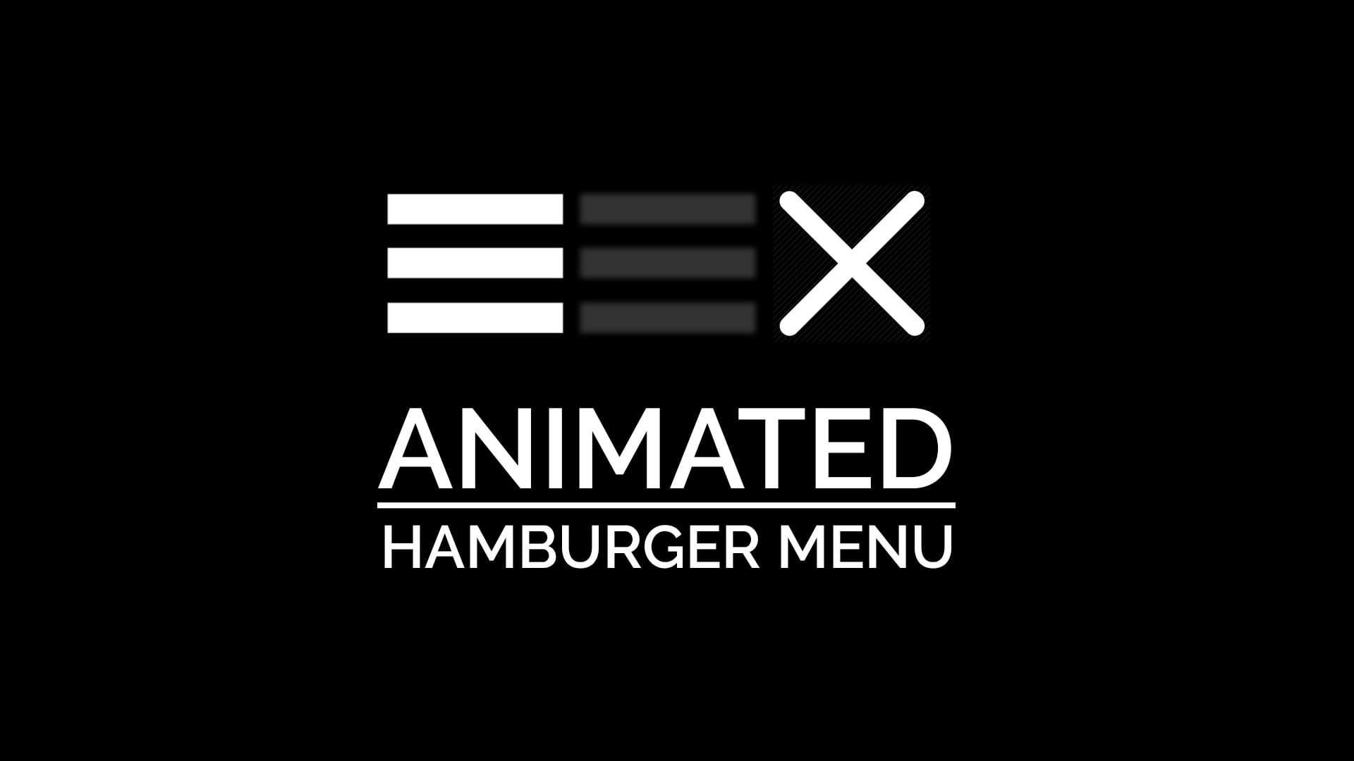 simple css hamburger menu css tricks