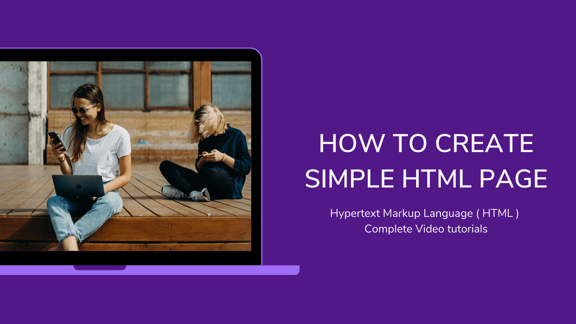 How to Create a Simple HTML Page  first page  Code4Education