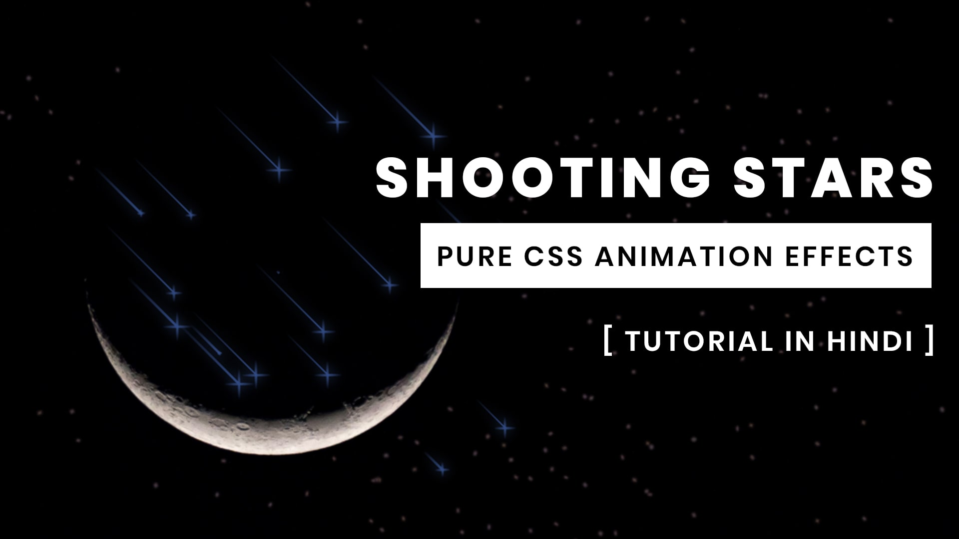 Amezing Pure CSS Shooting Stars Animation Effects | Code4education.
