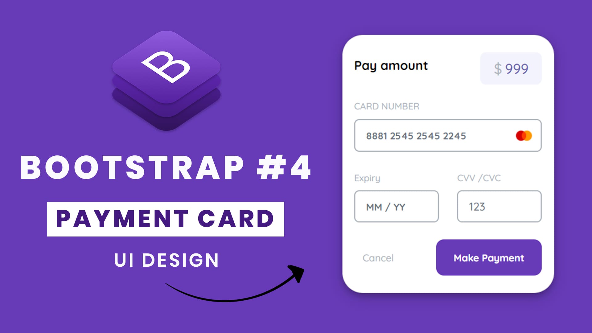 Bootstrap 4 Credit / Debit / Payment Card UI Design ...