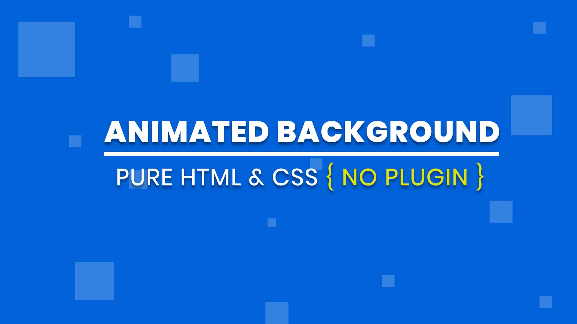 Animated Background with Pure CSS and Html | No JS | Code4education
