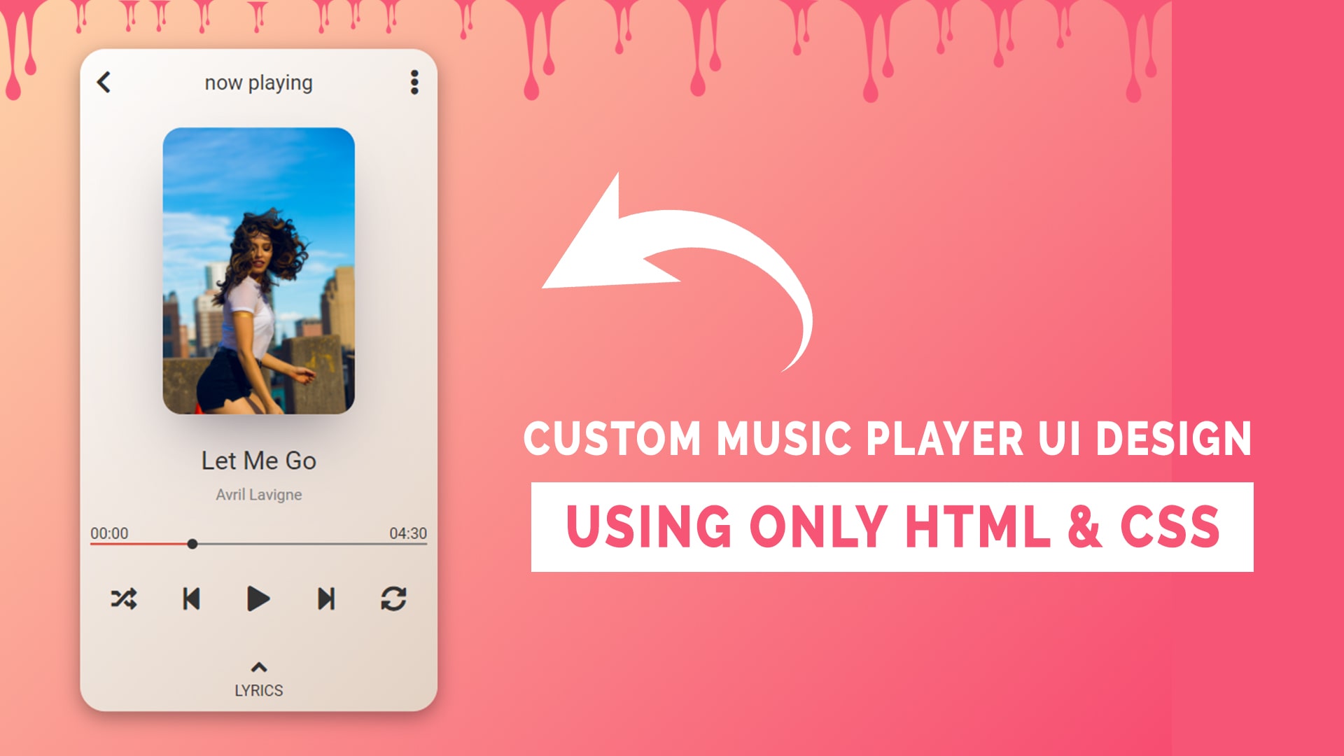 Create A Music Player Using HTML CSS JS