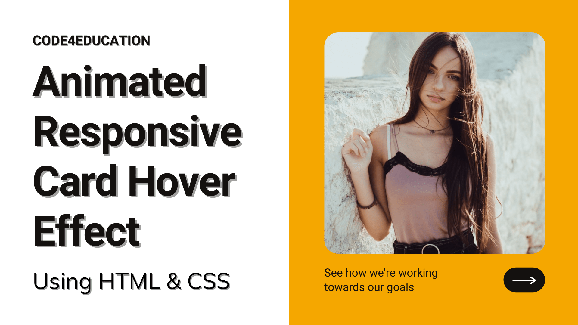 Awesome Card Slide Hover Effect Using HTML CSS Code Education