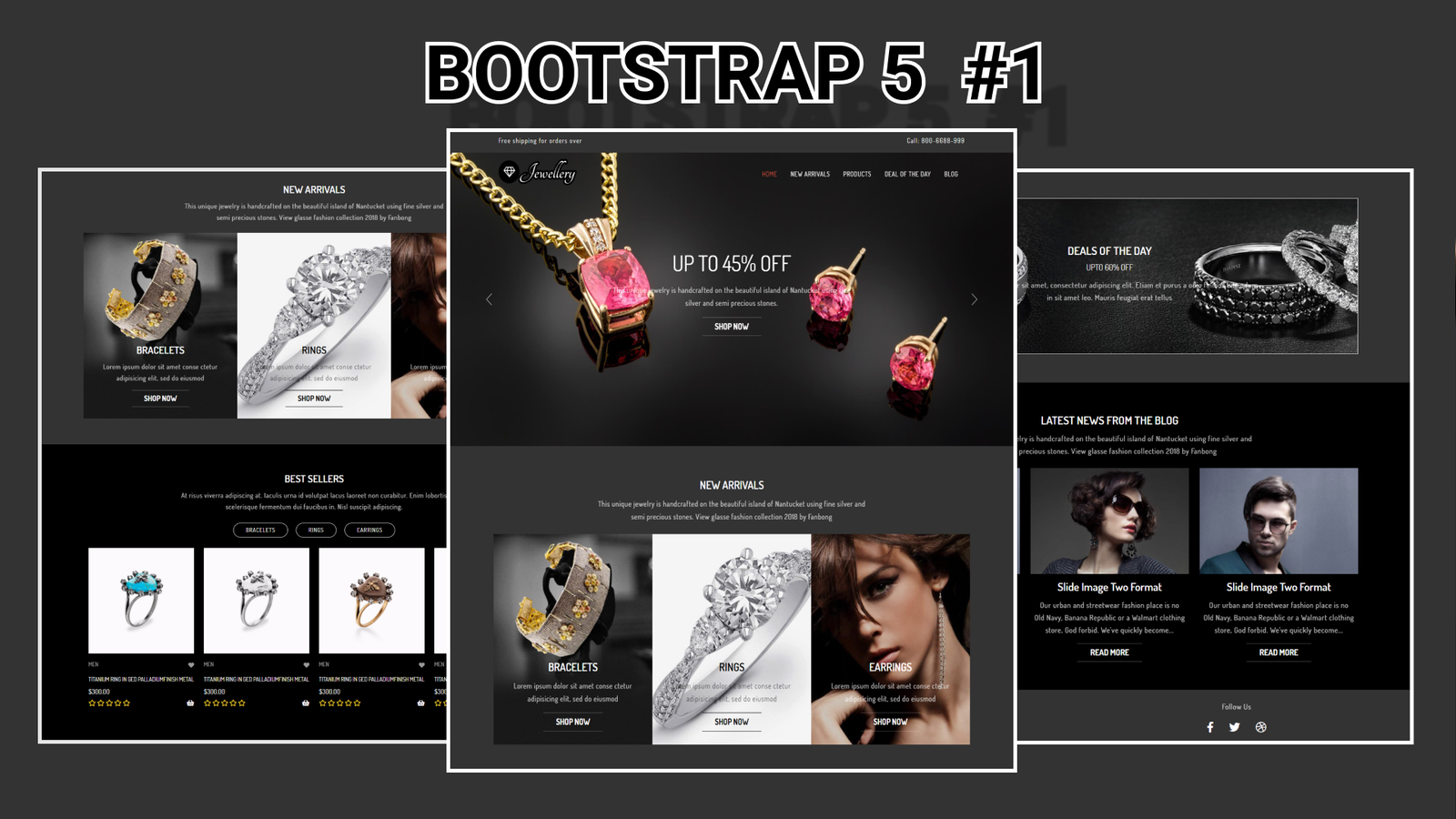 Responsive E-Commerce Shopping Website Using Bootstrap 5 (Part-1).